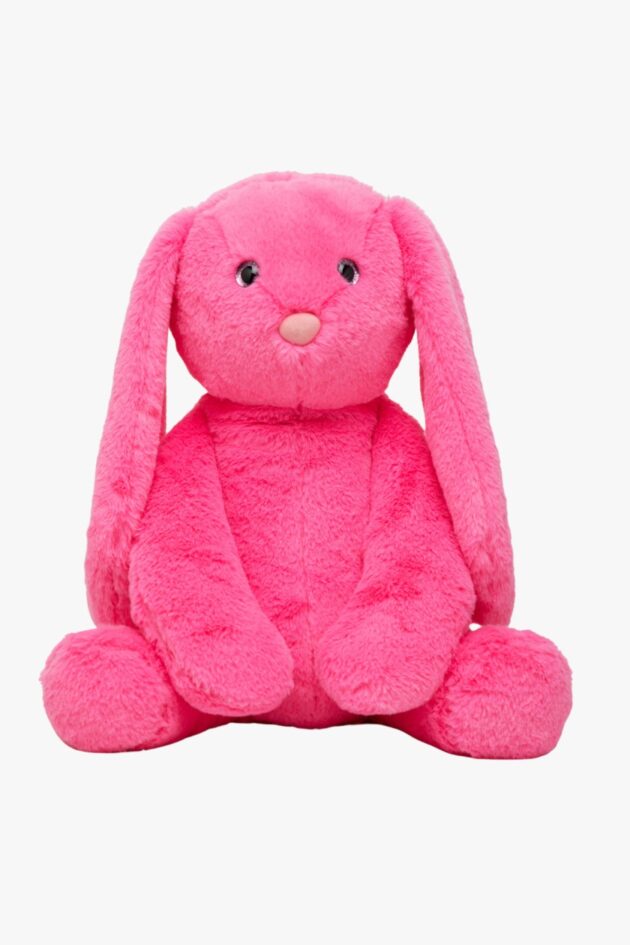 pink bunny soft toy with big ears
